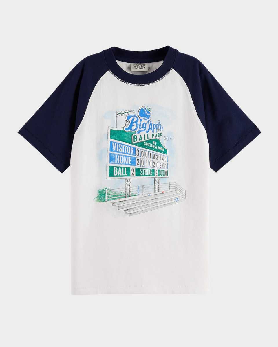 Boy's Artwork Graphic Organic Cotton Tee, Size 4-12